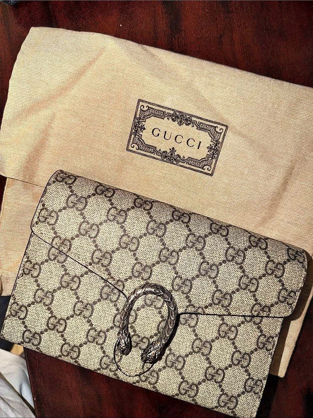 Gucci Dionysus GG Supreme chain Wallet Bag